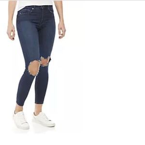 Free people busted knees skinny jeans